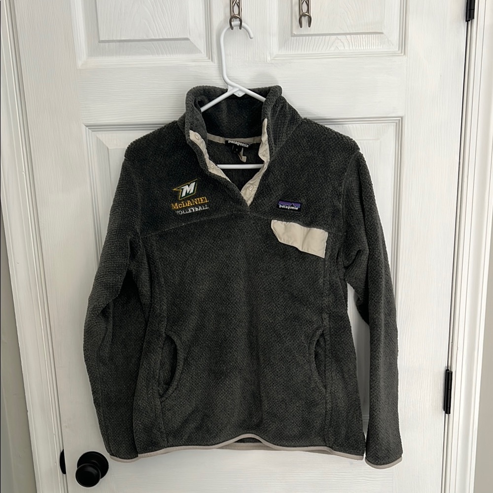 Patagonia Re-Tool Snap T Gray Fleece Pullover, Women’s Large